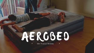 AeroBed Queen Sized Air Mattress Product Review [upl. by Nailimixam572]