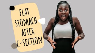 How I Lost Hanging Belly Fat After C Section  Flat Stomach After Cesarean [upl. by Atirhs]