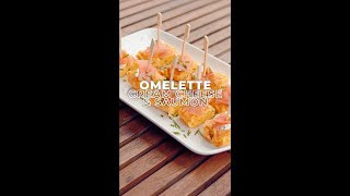 Omelette au cream cheese et saumon fumé • Recette à la Plancha [upl. by Gaughan794]