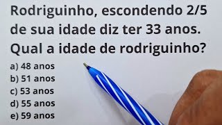 5 QUESTÕES DE MATEMÁTICA BÁSICA  Nível 2  ProfMarcelo [upl. by Negem]