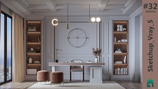 Sketchup Vray 5 Interior 32 [upl. by Adev]