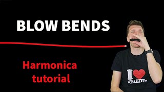 Blow bending  harmonica tutorial [upl. by Lilak14]