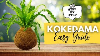 Easy Guide How to make a Kokedama Tutorial  DIY  Best Way to make an artistic indoor plant [upl. by Lebar254]