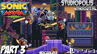 Sonic Mania Plus Encore Mode DLC Gameplay Walkthrough Part 3  Studiopolis Zone  PS4 Lets Play [upl. by Caty934]