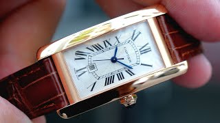 Đẹp Cartier Tank Americaine Medium Red Gold W2620030  Hotline 0982298881 [upl. by Amorette348]