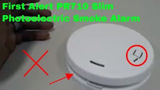 ✅ How To Use First Alert PR710 Slim Photoelectric Smoke Alarm Review [upl. by Nil891]