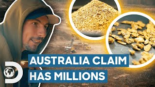 Parker’s New Australia Claim Has Over 1 Million Worth Of Gold  Gold Rush [upl. by Harv352]