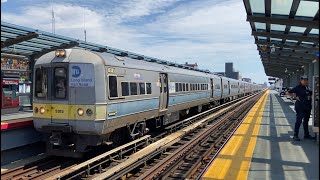 MTA Long Island RailRoad AM Rush Hour Trains  Nostrand Ave M3 M7 M9 [upl. by Enitsuga]