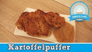 Kartoffelpuffer selber machen  Reibekuchen Rezept 🥔 [upl. by Ogden]