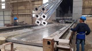 Hot Dip Galvanizing Dipping Process in action [upl. by Audy]