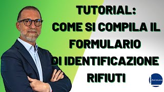 Tutorial come si compila il formulario di identificazione dei rifiuti aerreuno [upl. by Ahse]