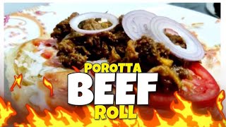 പൊറോട്ട കൊണ്ട് ഇങ്ങനെയൊക്കെ ചെയ്യാൻ പറ്റുമോ😋  POROTTA BEEF ROLL  POROTTA SHAWARMA  POROTTA ROLL [upl. by Kirtap]