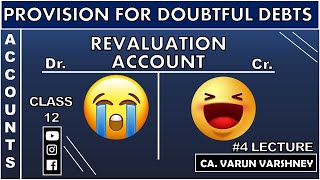 Revaluation Account lecture 4 II Provision for Doubtful debts II Partnership  Class 12 [upl. by Benedicto]