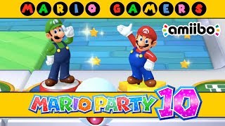 Mario Party 10  Amiibo Party Luigi Board  Multiplayer Mode [upl. by Etteoj]