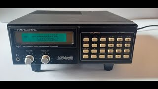 Realistic PRO 2022 My first real serious scanner radio early 90s [upl. by Erodisi]