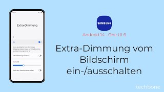 ExtraDimmung vom Bildschirm einschalten oder ausschalten  Samsung Android 14  One UI 6 [upl. by Malvina]