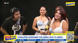 Corazón Serrano nos detalla la celebración de sus 31 años musicales  ElSuperShowDeLaKaribeña ❤️‍🔥 [upl. by Anaigroeg]