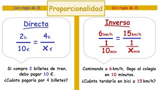 Proporciones Directas e Inversas Sin regla de 3 [upl. by Maddeu]