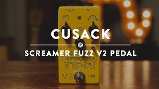 Cusack Screamer Fuzz V2 Pedal  Reverb Demo Video [upl. by Anikram]