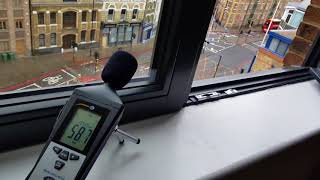 46dB High Performance Soundproof Plus Windows in Action [upl. by Nnawtna]