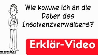 Insolvenzverwalter  wie komme ich an den Namen und Adresse [upl. by Khoury]