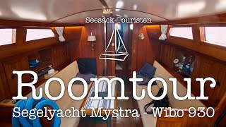 Roomtour Segelyacht Mystra  Eine Wibo 930 von 1979 [upl. by Adiaz]