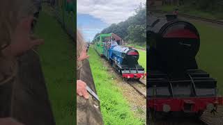 Someone enjoying the Saltburn Miniature Railway britishtrains miniaturerailway [upl. by Yrrah]