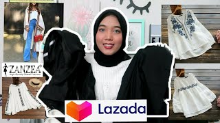 Lazada Clothing Haul 1111 ft Zanzea  Blouse Putih [upl. by Ueih52]