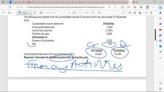 Consolidated Statement of Cash Flow Tutorial Q5 and Q6 [upl. by Ries]