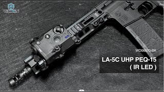 【WADSN Tactical】 LA 5C UHP PEQ 15  Green Laser  IR LED [upl. by Haliled]