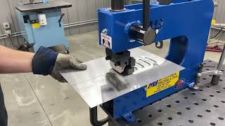 Using the Mittler Bros 3 Ton Press to Punch Louvers in Aluminum  TrickToolscom [upl. by Rianon]