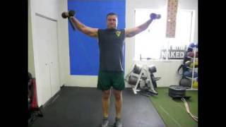 Bodybuilding Workout  Shoulder Lateral Raise with Band amp Dumbbells [upl. by Anirtep]