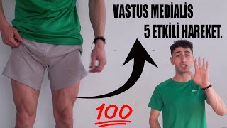 VASTUS MEDİALİS İÇİN EN ETKİLİ 5 HAREKET Evde [upl. by Stafford75]