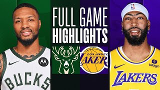 BUCKS at LAKERS  NBA PRESEASON FULL GAME HIGHLIGHTS  October 15 2023 [upl. by Etnom]