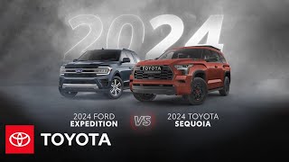 2024 Toyota Sequoia vs 2024 Ford Expedition  Toyota [upl. by Kalli666]