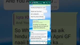 Hindu Boy Proposed A Muslim Girl Goes Wrong  Love Whatsapp Chat  Chatting Boss [upl. by Erdman]