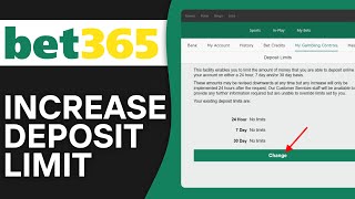 How to Increase the Deposit Limit at Bet365 2024 Step by Step [upl. by Adnor]