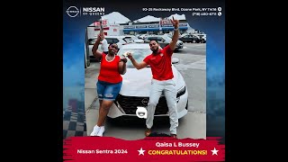 Congratulations Qaisa L Bussey on your New 2024 Nissan Sentra from Nissan Queens family [upl. by Kuska]