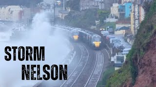 STORM NELSON ⚠️  Dawlish Trains vs Water💦 2024 [upl. by Modestine]