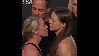 Molly McCann vs Julija Stoliarenko  Weighin FaceOff  UFC Fight Night Aspinall vs Tybura [upl. by Rocher266]