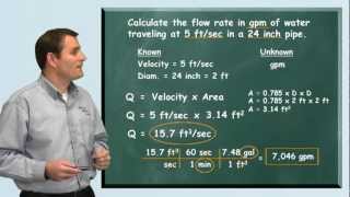 Problem Solved Flow Rate Formula  Water Treatment Distribution and Wastewater Math [upl. by Ard]