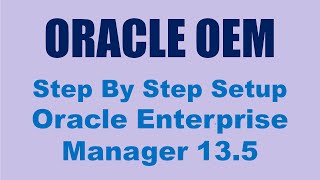 Configure and schedule backup using Oracle enterprise manager 13c [upl. by Tannie]