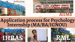 How to get best psychology Internship MABA IGNOU student [upl. by Larrad]