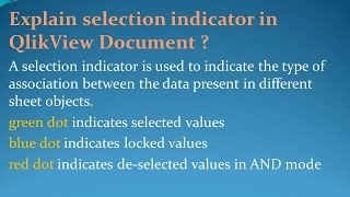 Latest Qlikview Interview Questions and Answers for freshers and experienced– Part 4 [upl. by Suzetta]