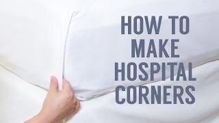 How to Make Hospital Corners in a Snap [upl. by Ayocat]