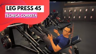 LEG PRESS 45  TÉCNICA CORRETA [upl. by Heisel]