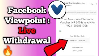 🔥 Facebook Viewpoints App Live Withdraw Proof  Free Flipkart Gift Vouchers [upl. by Edak474]