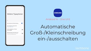 Automatische GroßKleinschreibung einschalten oder ausschalten  Samsung Android 14  One UI 6 [upl. by Halet935]