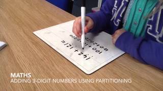 Adding 3 Digit Numbers Using Partitioning [upl. by Nevai175]