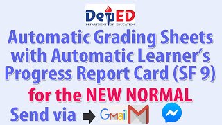 Automatic Grading Sheets with Automatic Learners Progress Report Card  NEW NORMAL [upl. by Eanahs]